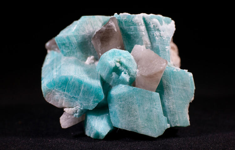 Baby blue rock cluster